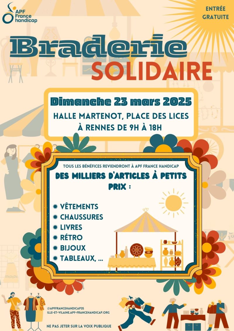 Visuel de l'événement Braderie Solidaire - dimanche 23 mars 2025