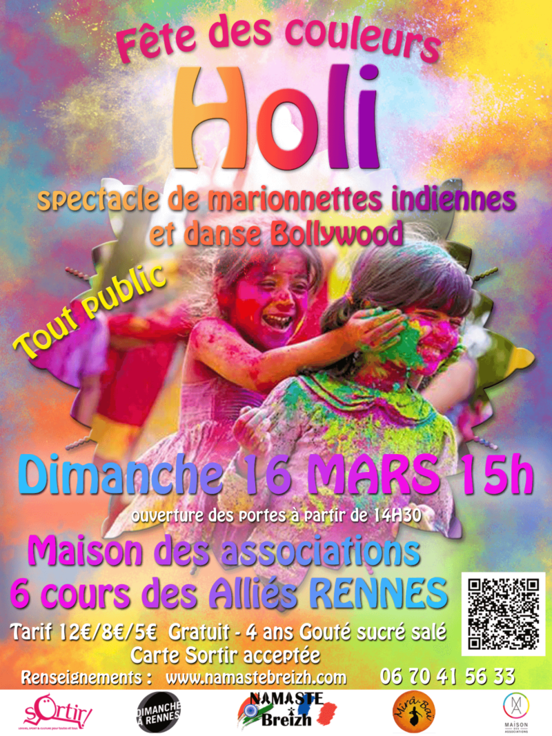 Visuel de l'événement Holi Fête des couleurs - dimanche 16 mars 2025