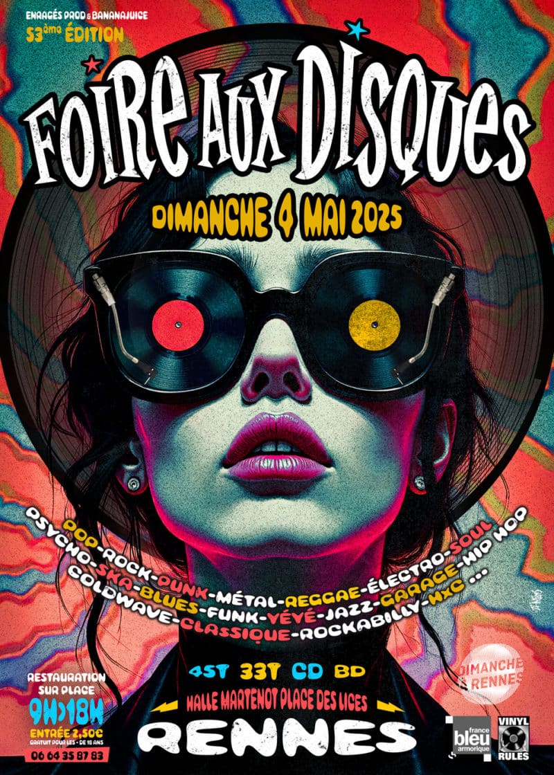 Visuel de l'événement Foire aux disques - dimanche 4 mai 2025
