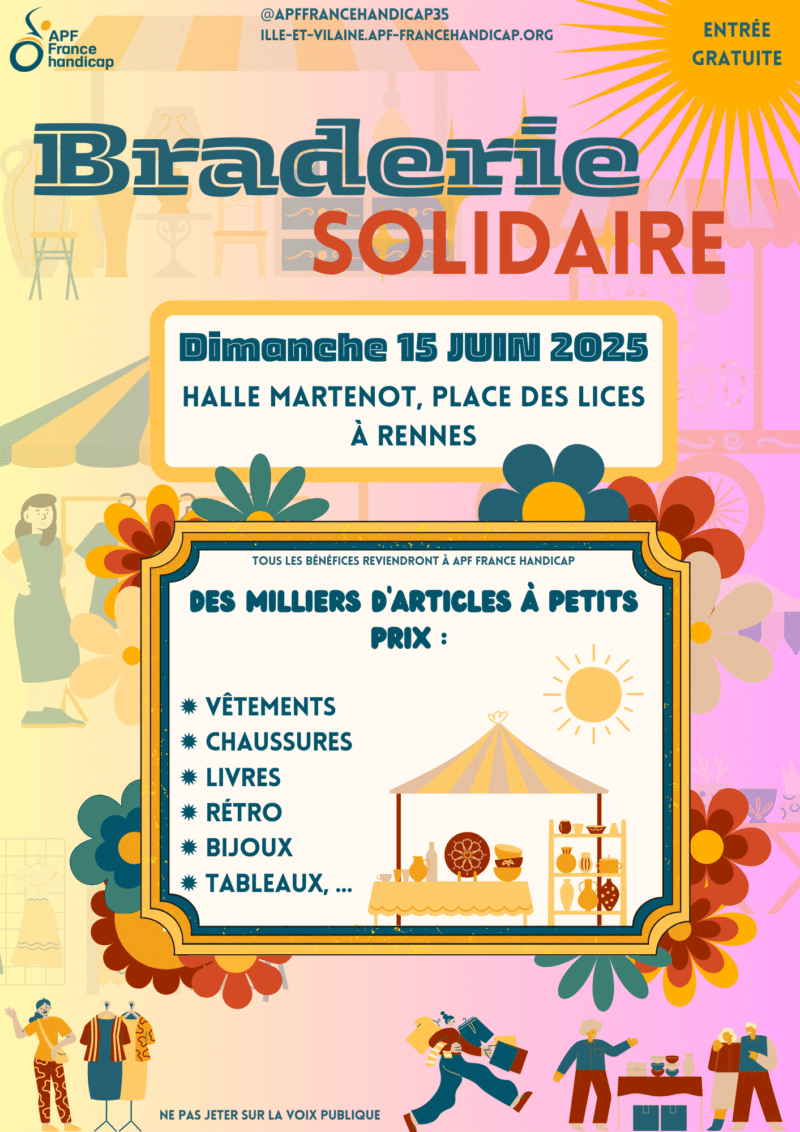 Visuel de l'événement Braderie Solidaire - dimanche 15 juin 2025