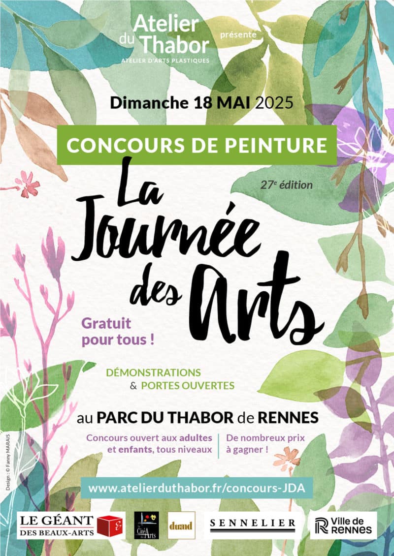 Visuel de l'événement La Journée des Arts 2025 – Concours de peinture au Thabor - dimanche 18 mai 2025