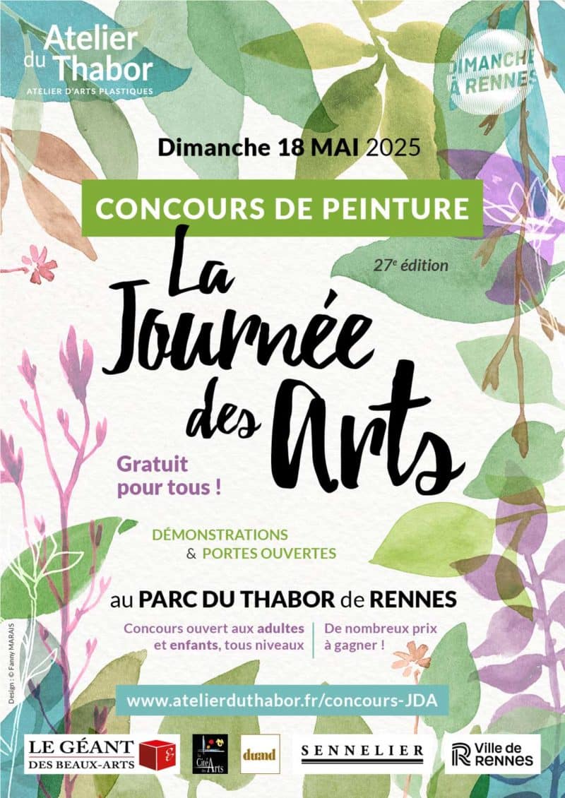 Visuel de l'événement La Journée des Arts 2025 – Concours de peinture au Thabor - dimanche 18 mai 2025