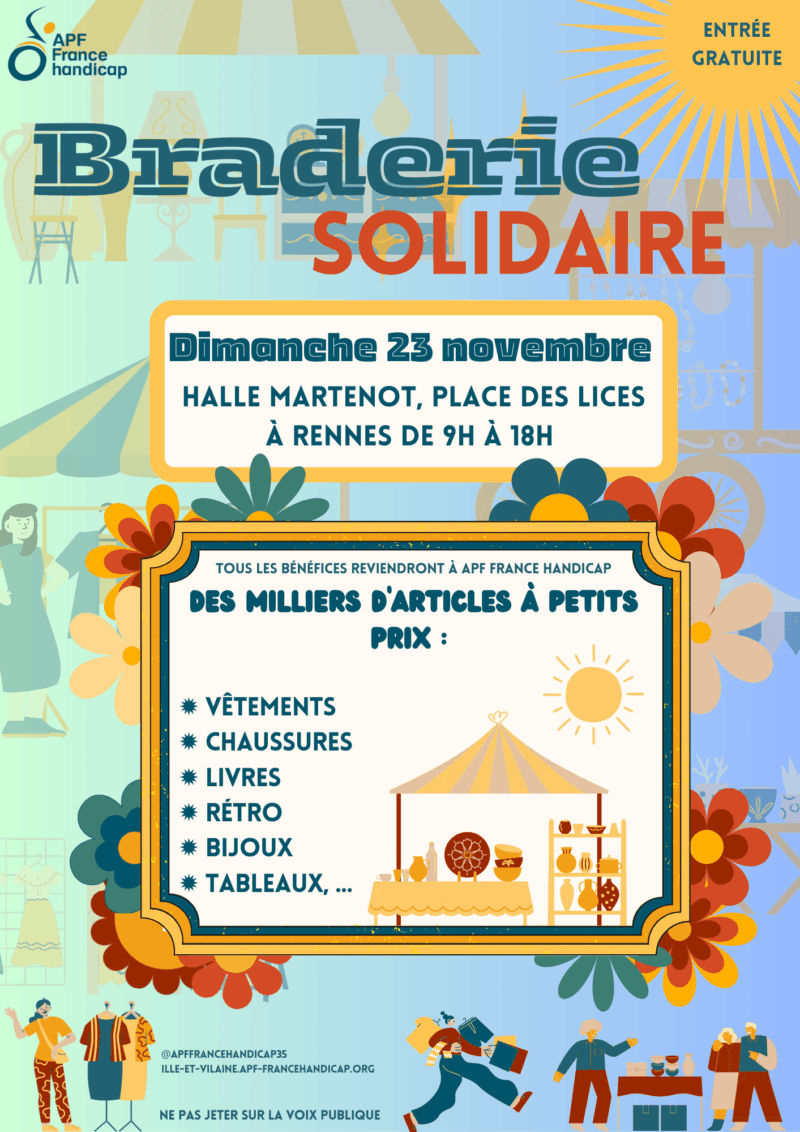 Visuel de l'événement Braderie Solidaire - dimanche 23 novembre 2025