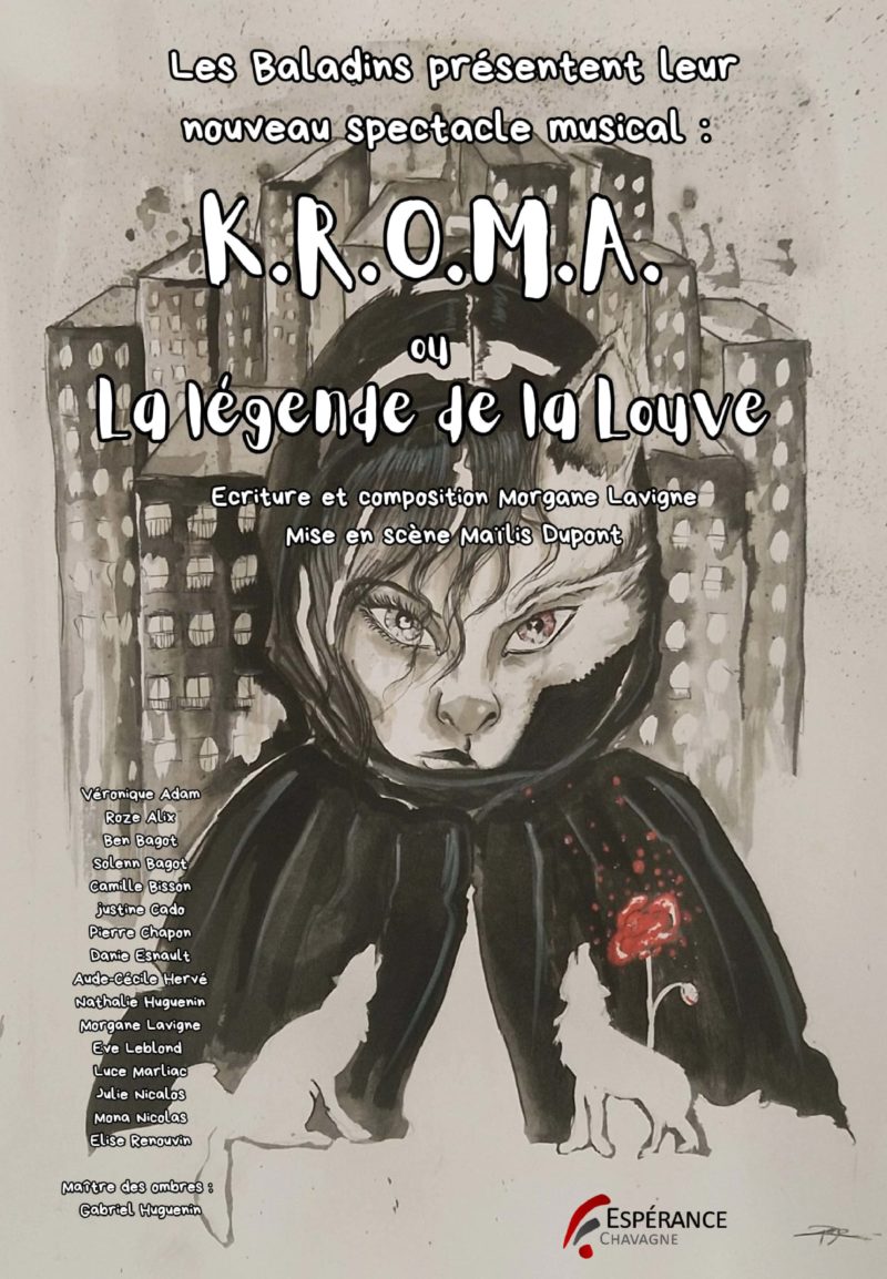 Visuel de l'événement Théâtre : K.R.O.M.A ou la légende de la Louve (Morgane Lavigne) par Les Baladins - dimanche 8 février 2026
