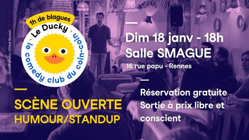 Visuel de l'événement Ducky Scène Ouverte – Bourg L’Évêque - dimanche 18 janvier 2026