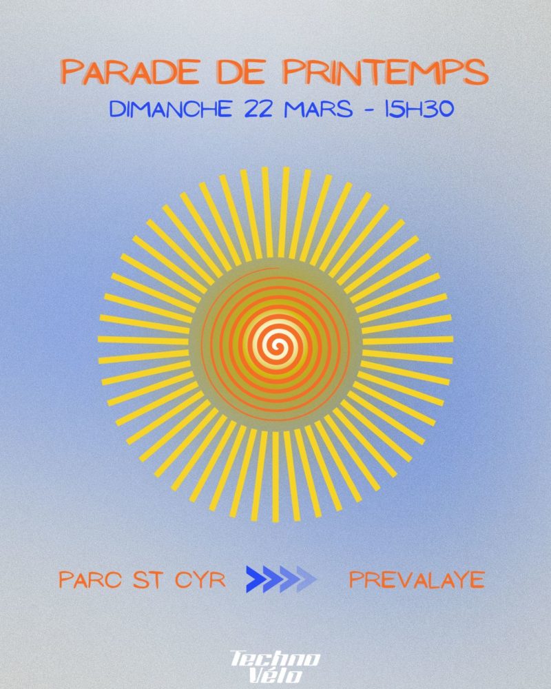 Visuel de l'événement Parade de printemps Techno-Vélo - dimanche 22 mars 2026