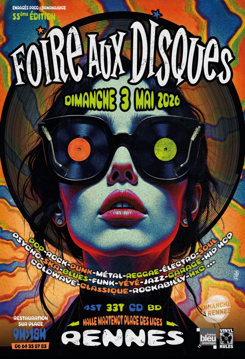 Visuel de l'événement Foire aux disques - dimanche 3 mai 2026