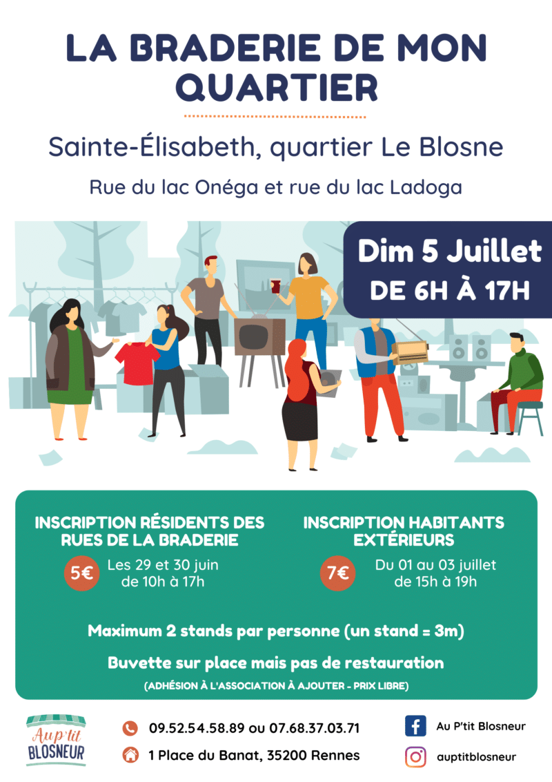 Visuel de l'événement BRADERIE SAINTE-ELISABETH - dimanche 5 juillet 2026