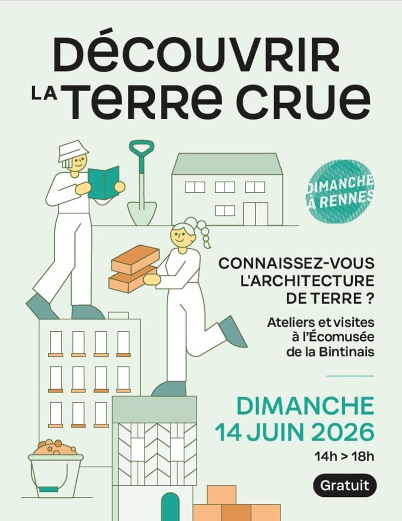 Visuel de l'événement Découvrir la terre crue : connaissez-vous l’architecture de terre ? - dimanche 14 juin 2026