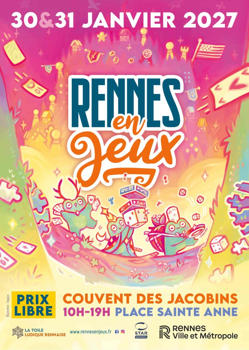Visuel de l'événement Rennes en Jeux - dimanche 31 janvier 2027