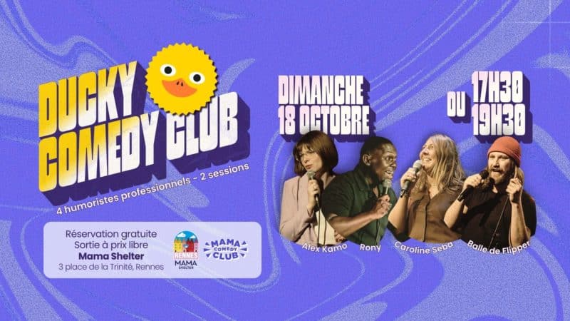 Visuel de l'événement Comedy Club au Mama Shelter - dimanche 18 octobre 2026